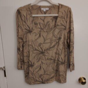 Chicos Square Neck Tee